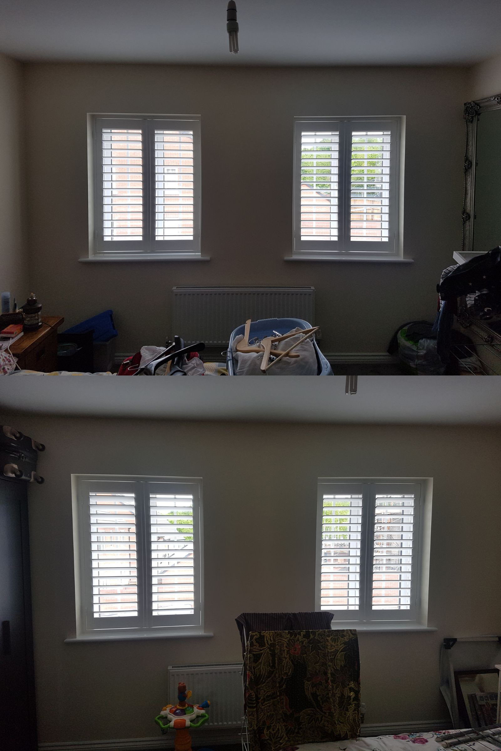 Spot the difference 😜 Identical Window Shutters Absolute Shutters